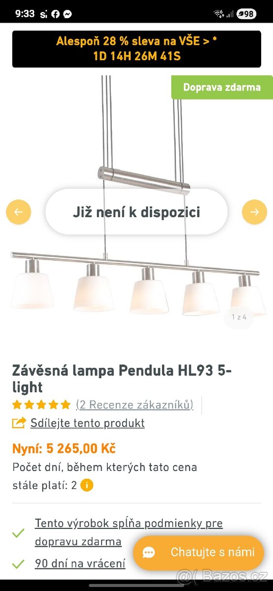 Zavesny lustr 6 svetel - 3