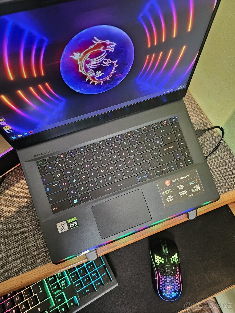 MSI GE66 Raider i7/RTX 3070 8GB /32GB/300Hz, Záruka 12měs. - 3