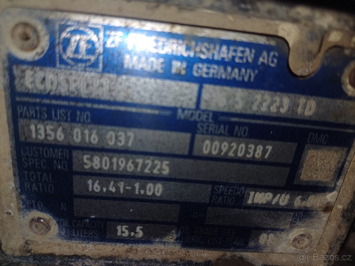 Převodovka ZF 16S2223TD - 3