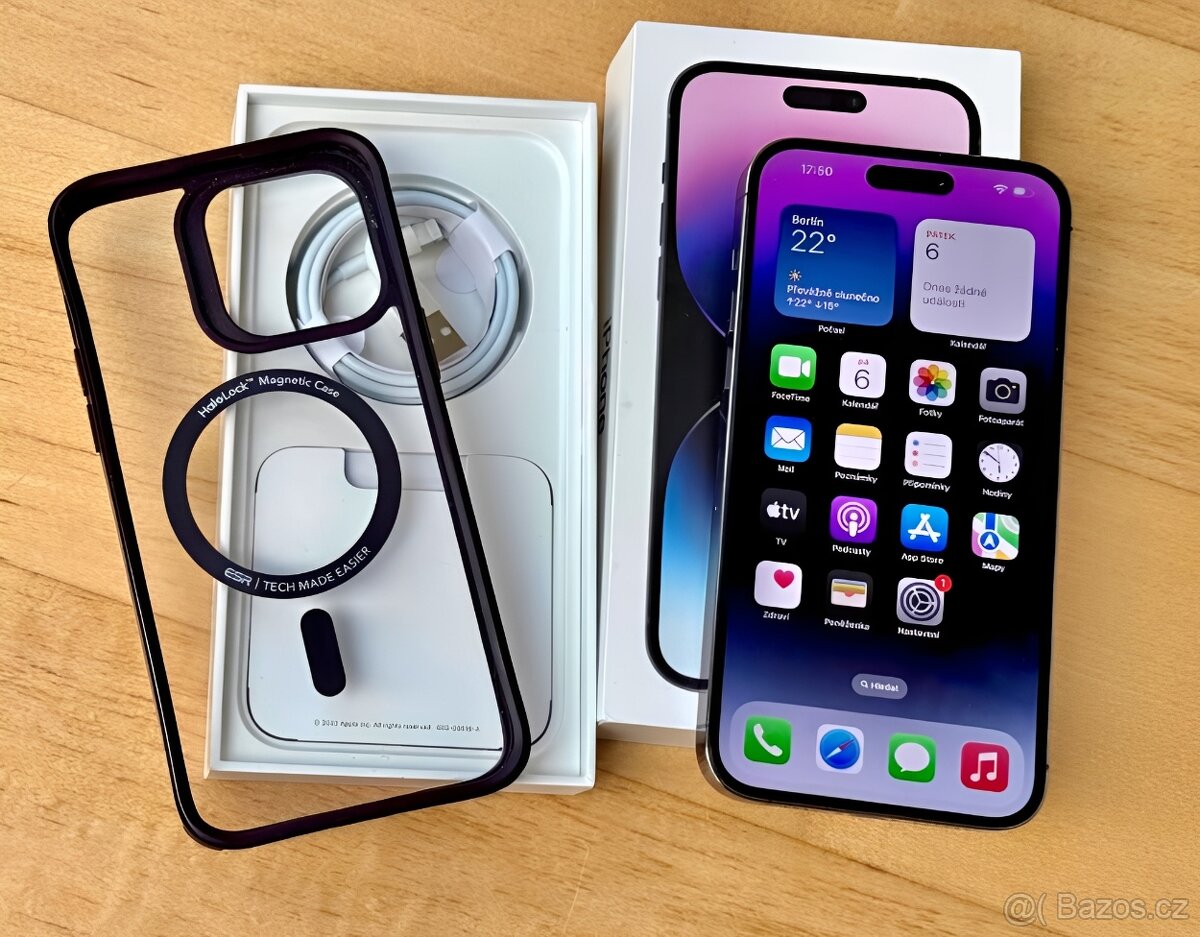 iPhone 14 Pro Max Deep Purple BATERIE 100% TOP - 3