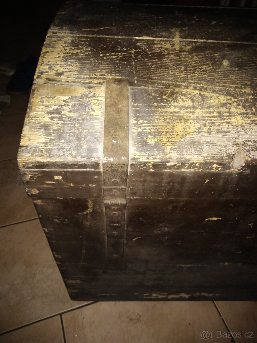 Dřevěná truhla, bedna, - 3