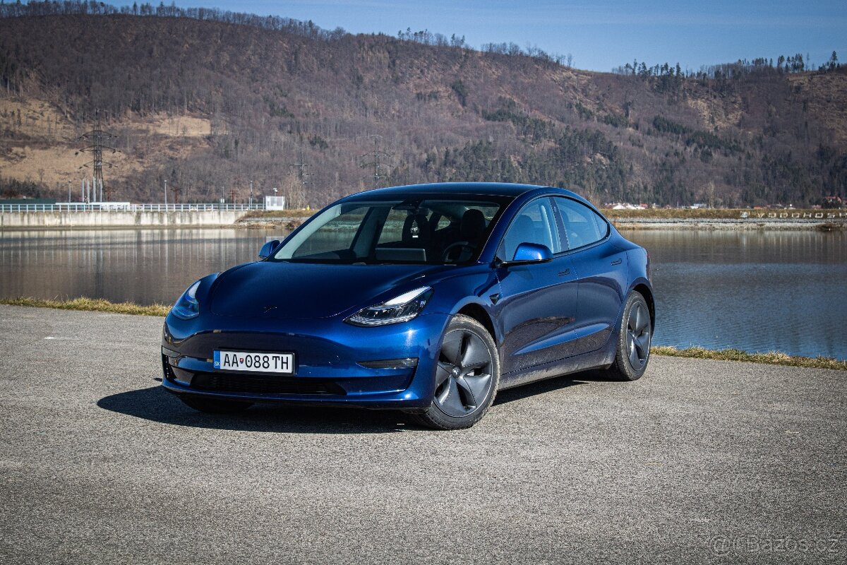 Tesla 3 Long Range, Premium Sound, Ťažné, Deep Blue Met, DPH - 3
