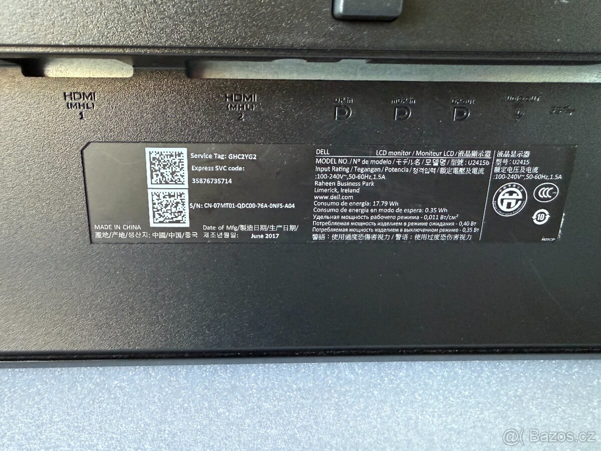 LCD Dell U2415b na VESA - 3