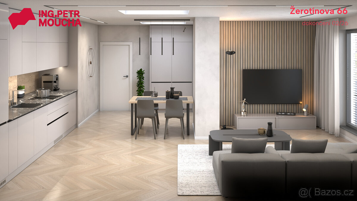 Moderní půdní byt 4+kk v klidné části Žižkova - 3