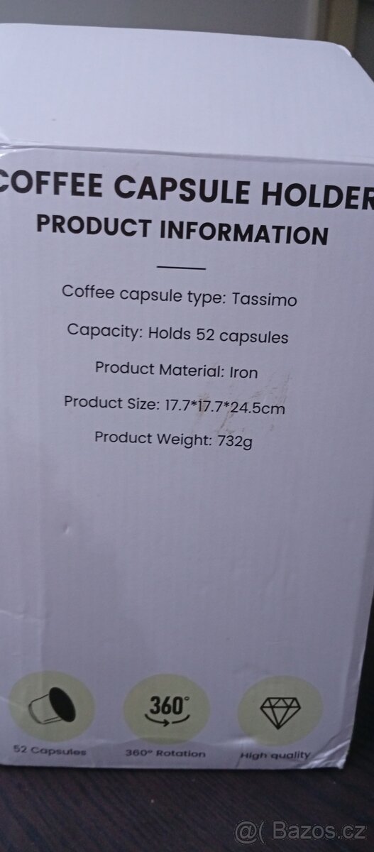 Prodám otoční stojan na kapsle Tassimo - 3