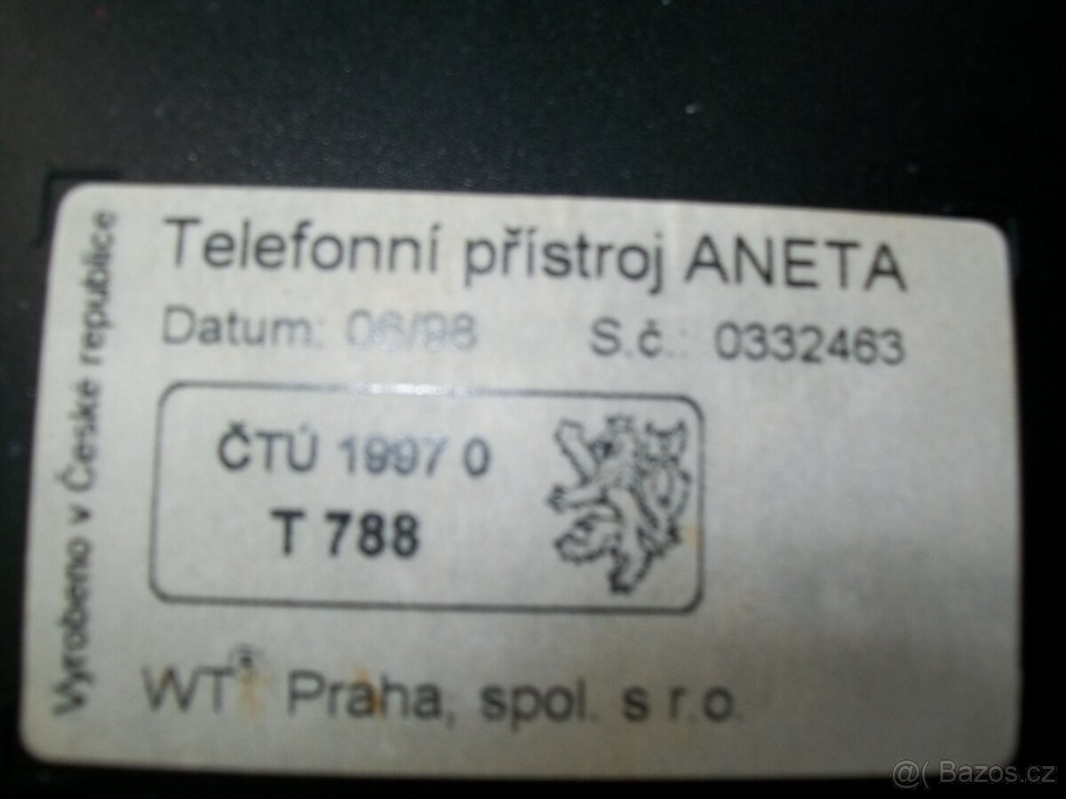 Telefonní přístroj Aneta - 3
