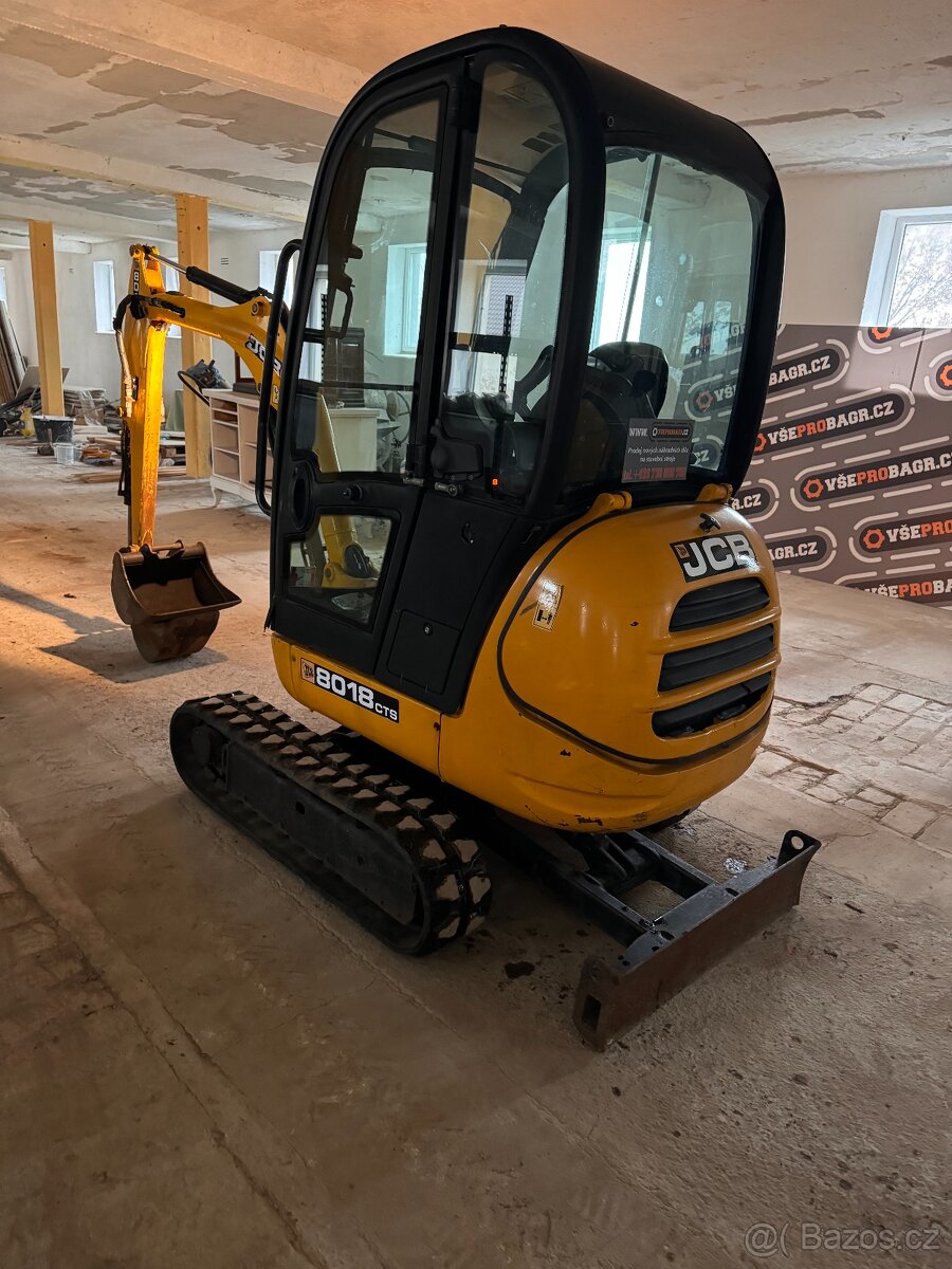 Minibagr JCB 8018 rok 2008 2x lzice - 3