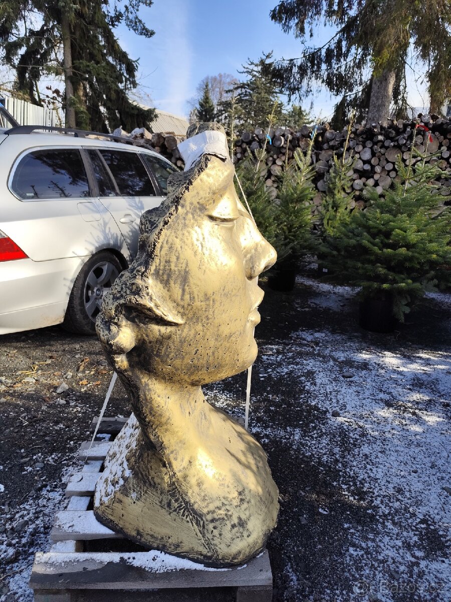 Zahradní dekorace Ženská tvář - 3