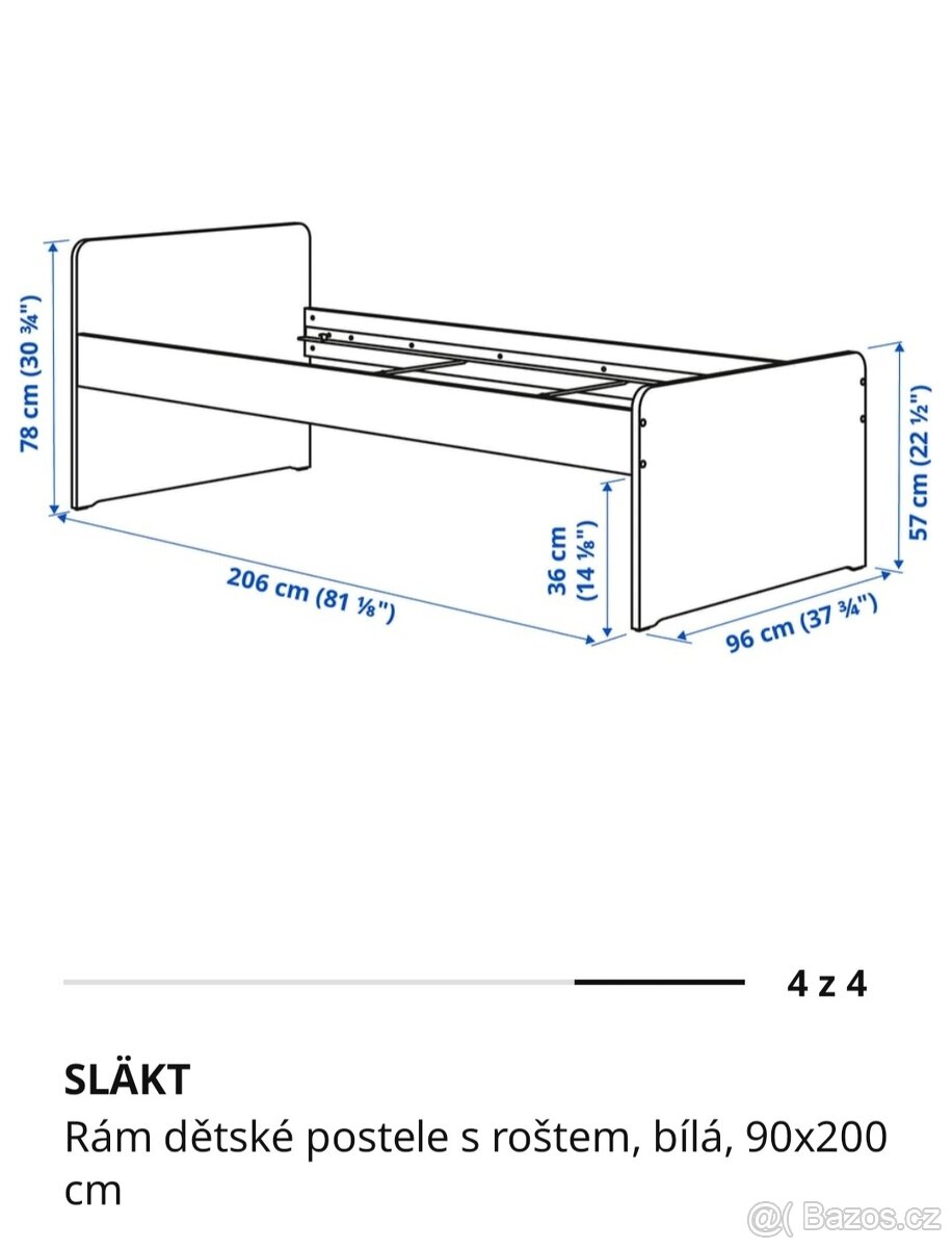 Dětská postel IKEA 90x200 - 3
