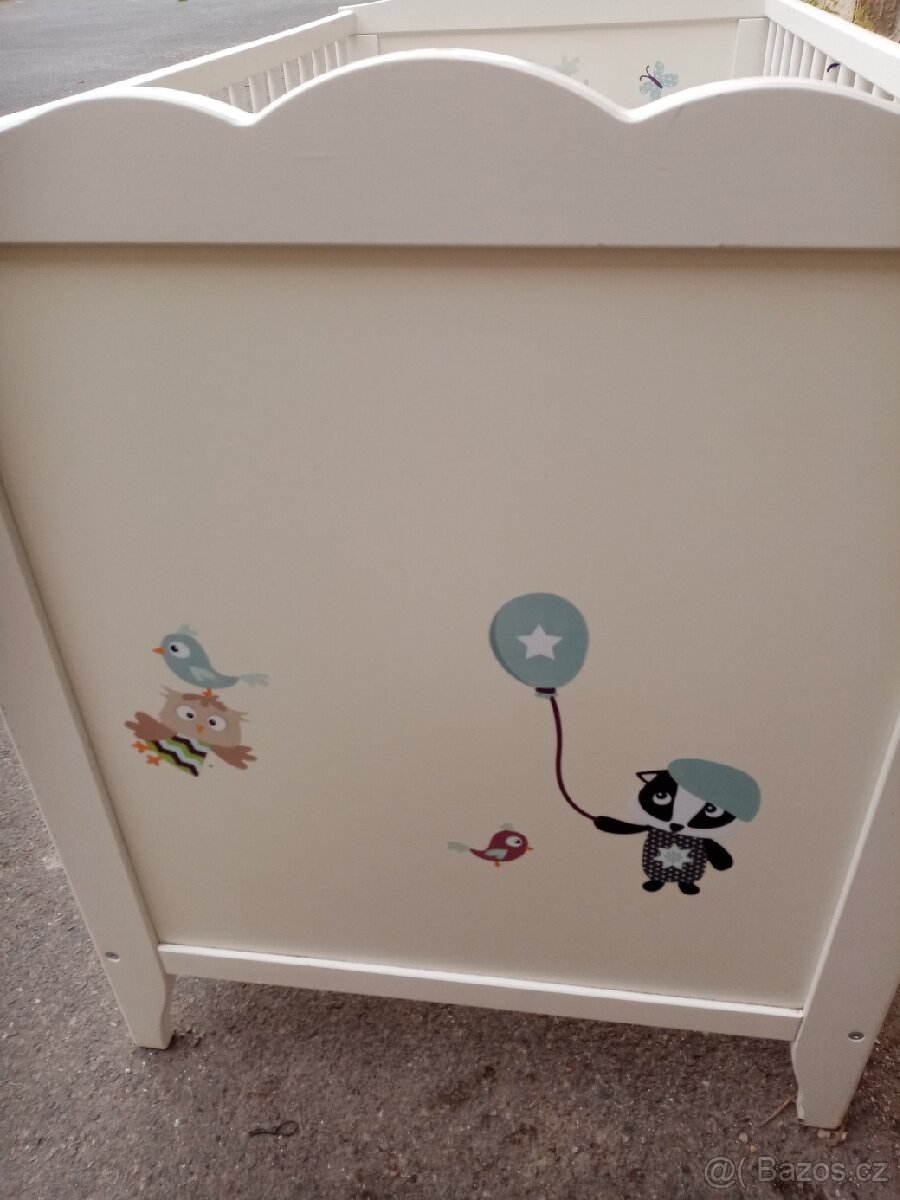 Dětská dřevěná postýlka - 3