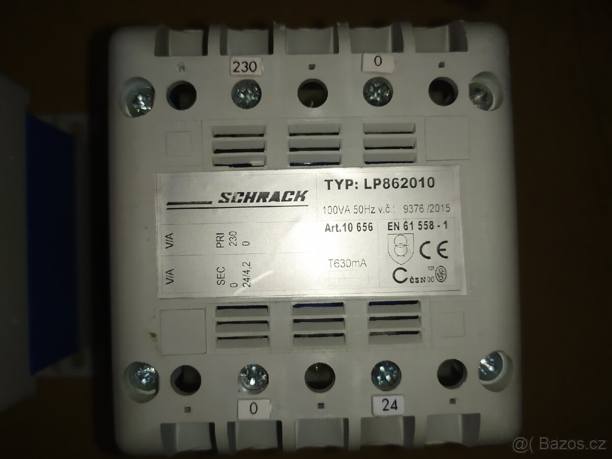 Prodám trafo 230V/24V - 3