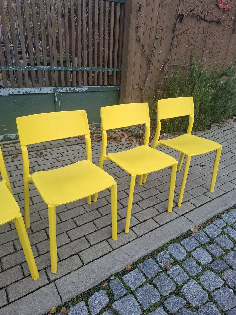 4x Žlutá židle ikea Janinge - 3
