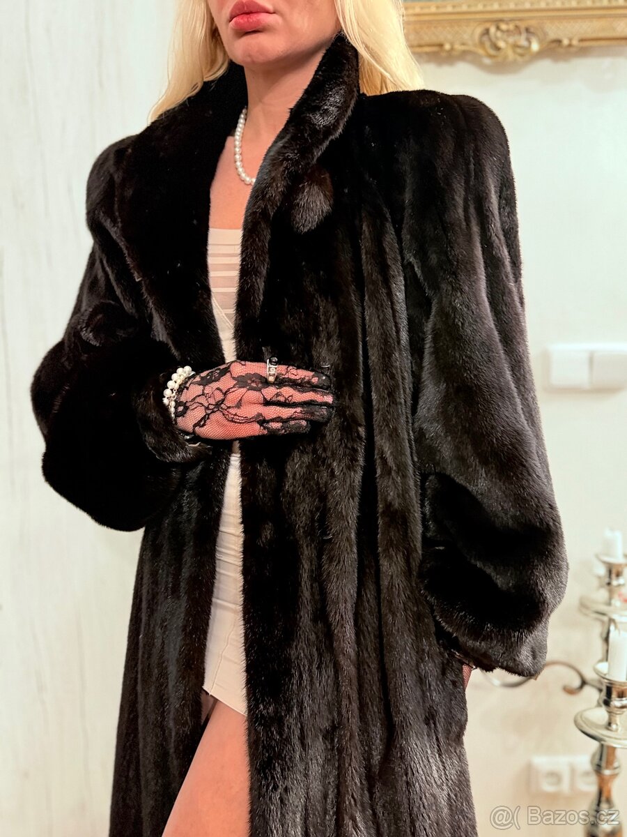 Luxusní norkový vintage kožich - 3