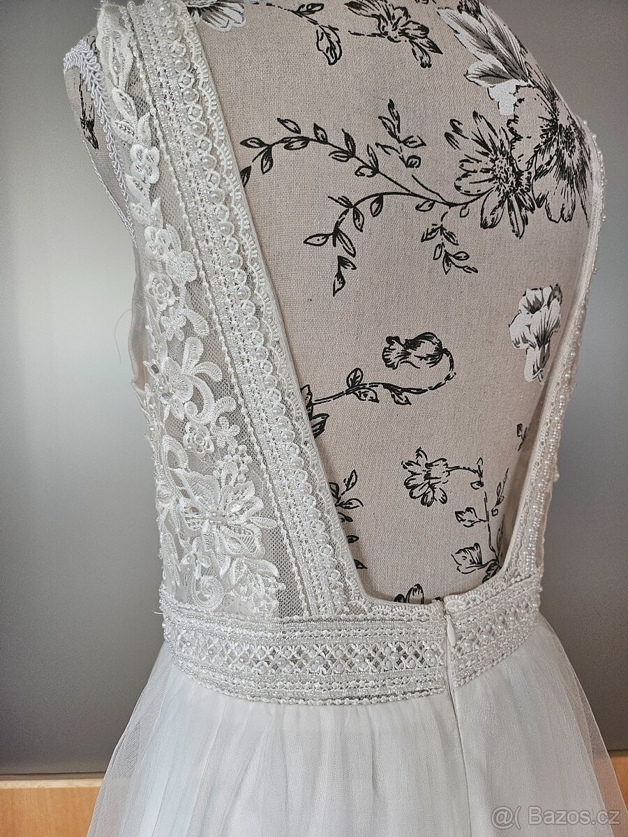 Nové boho svatební šaty vel m - 3