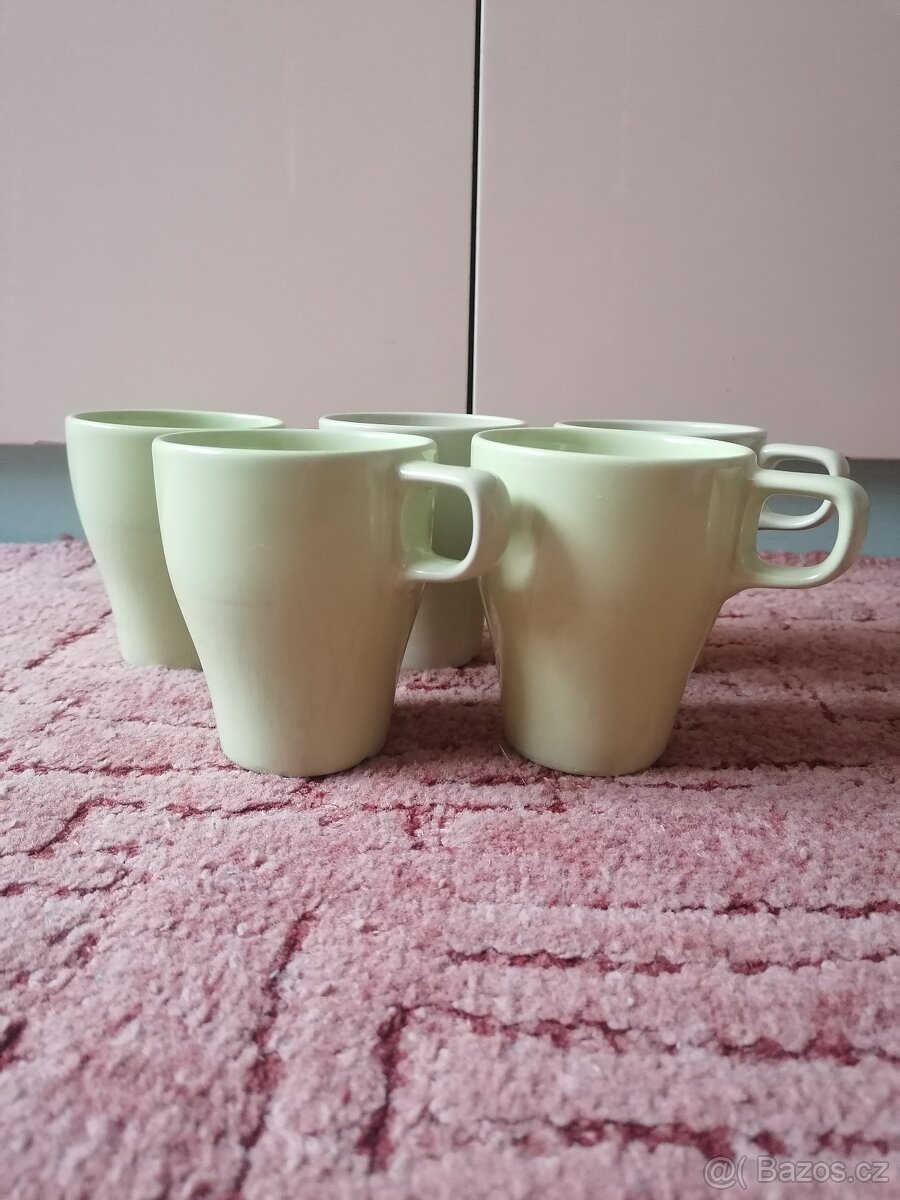 Zelené hrnky Ikea - 5 ks - 3