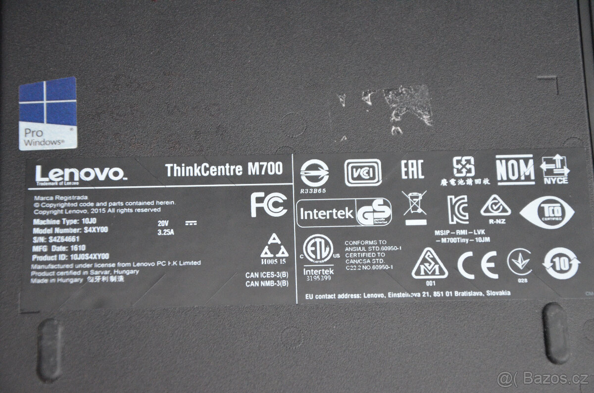 PC Lenovo ThinkCentre M700 Mini i5/12GB/SSD 256GB - 3