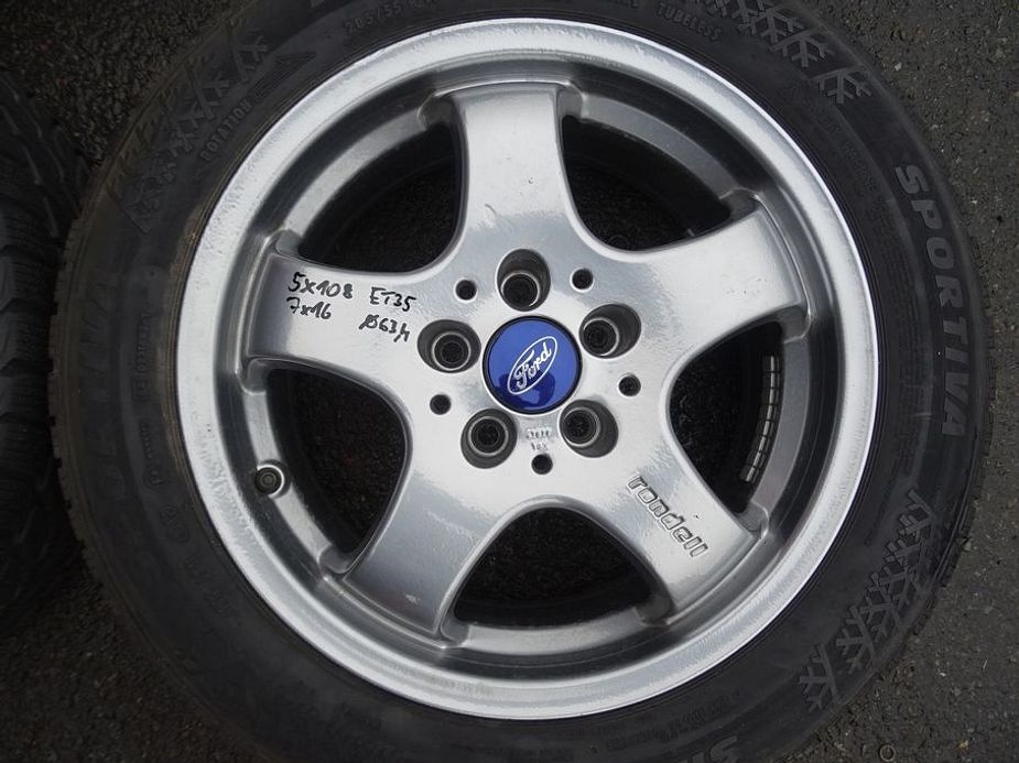 Alu disky na Ford, 16", 5x108,ET 35, zimní sada - 3