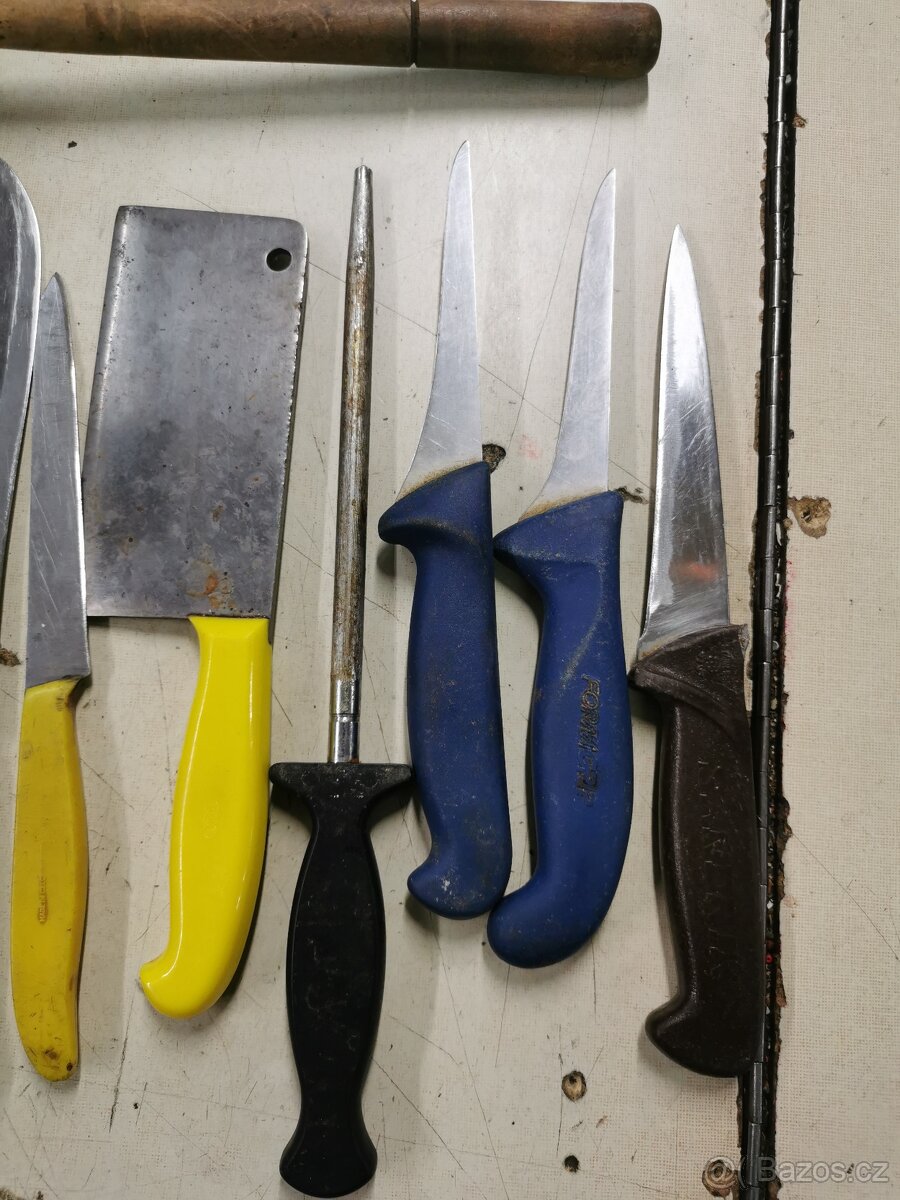 Staré řeznícke nože. - 3