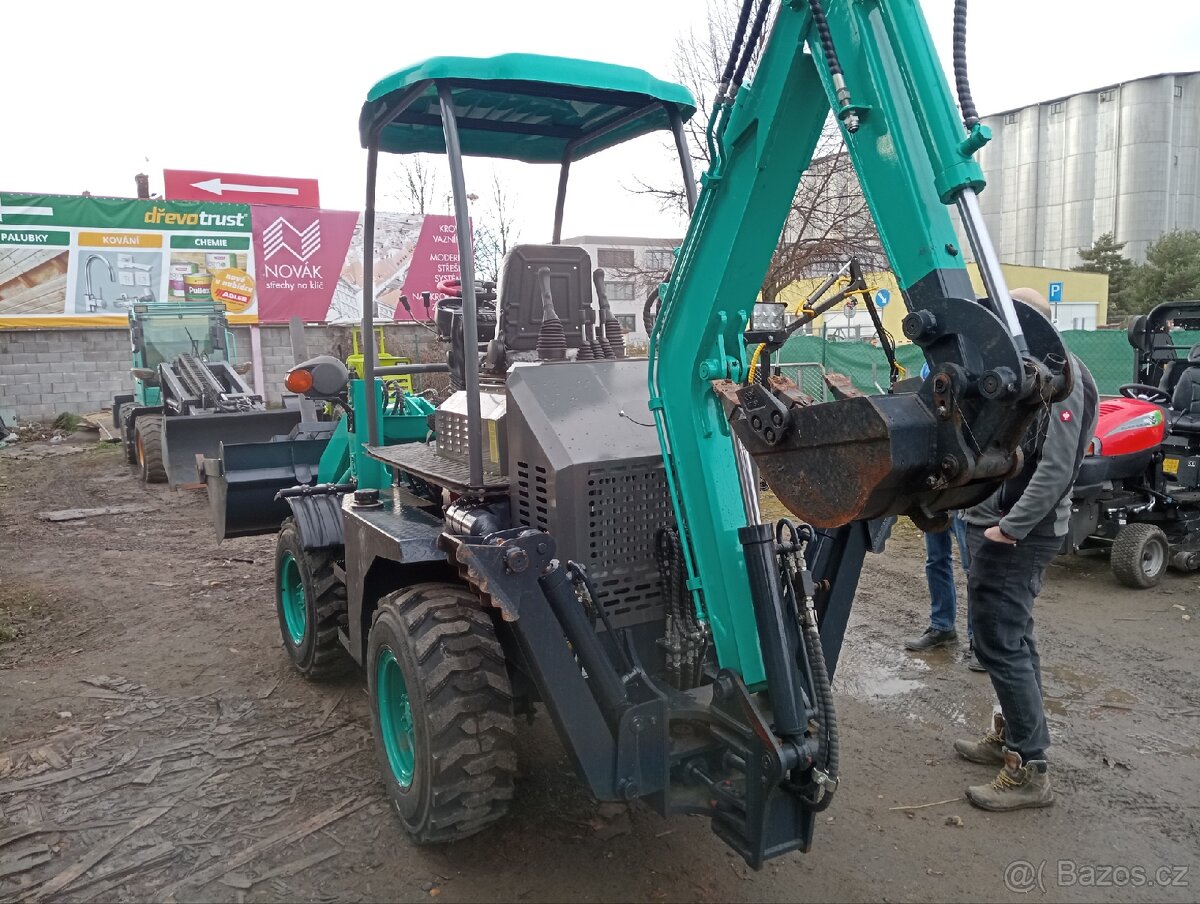 traktor bagr, nakladač, bagr, čelňák, podkop - 3