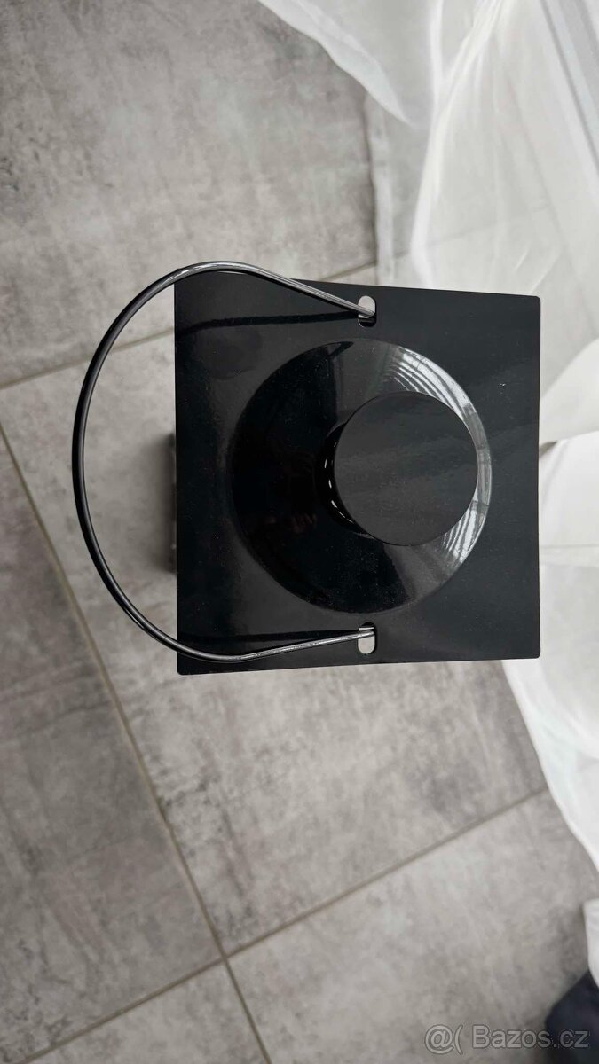 Lucerna na svícen, černá, nepoužitá, 50x14x14cm - 3