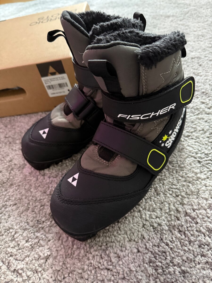Boty na běžky FISCHER snowstar JR black eu33 - 3