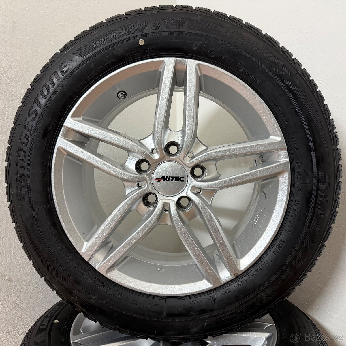 AUDI/VW/ŠKODA 5x112 R16 ET52+ZIMNÍ 205/60R16 7,5mm - 3