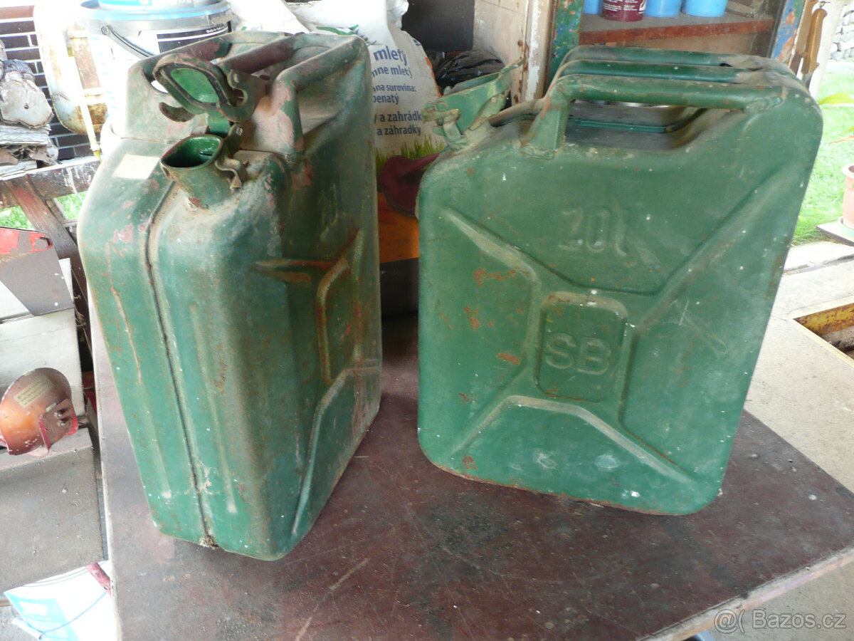 Plechové kanystry objem 20l - 3