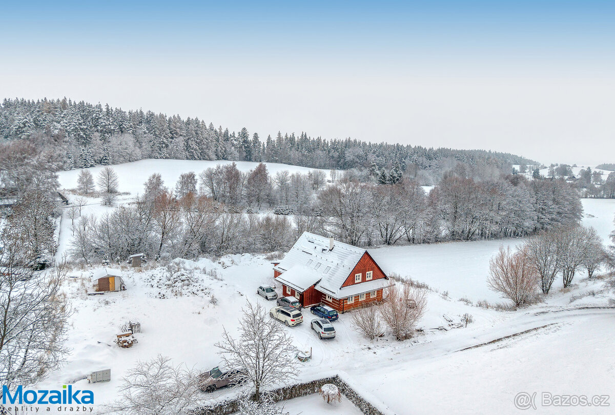 Výjimečná roubená novostavba s vybavením na okraji obce Dědo - 3