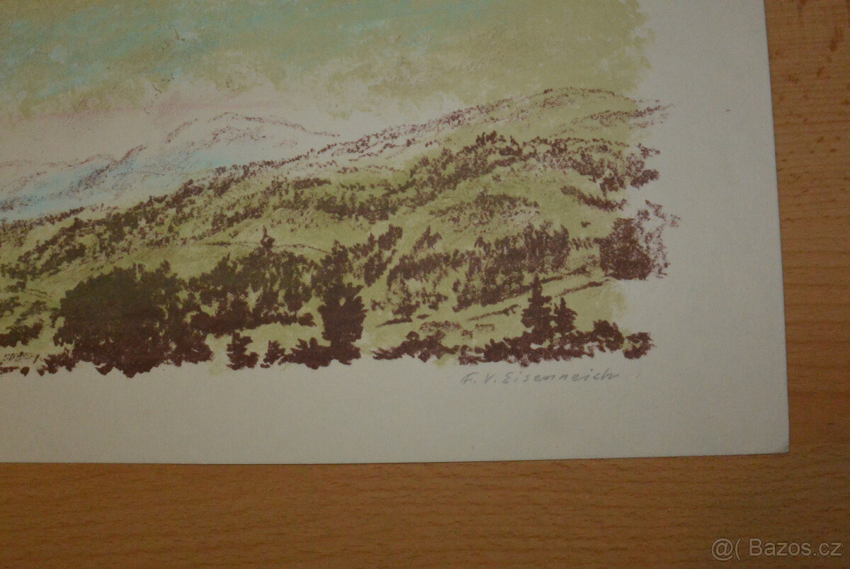 Barevná litografie F.V. Eisenreich - 3