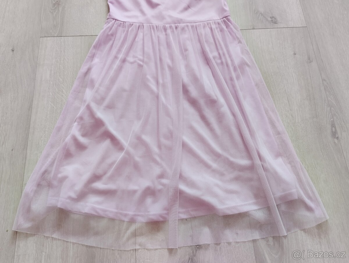 Šaty slavnostní s flitry vel.152-158 - 3