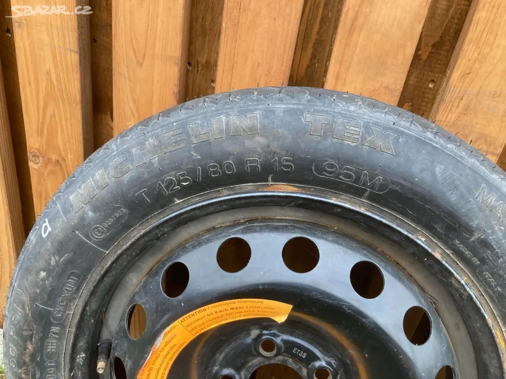 Rezerva 5x98 125/80 R15 nejetá - 3