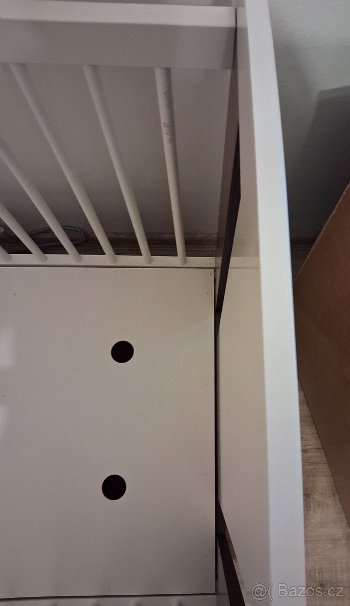 Dětská postýlka s matrací a mantinely - 3