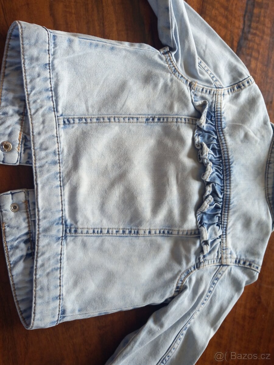 Riflová bunda H&M vel. 86 - 3