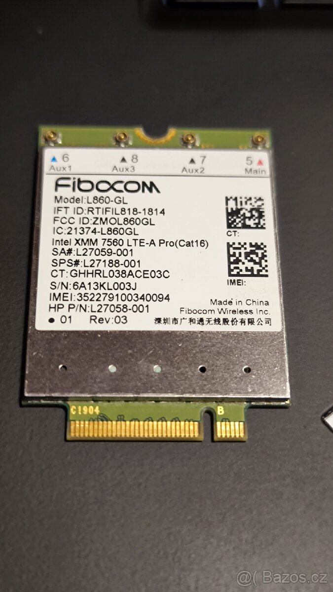 Modem Fibocom L860-GL-16 4G pro HP - 3