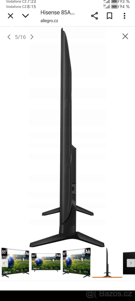 Prodám smart tv hisence 85-185cm - 3