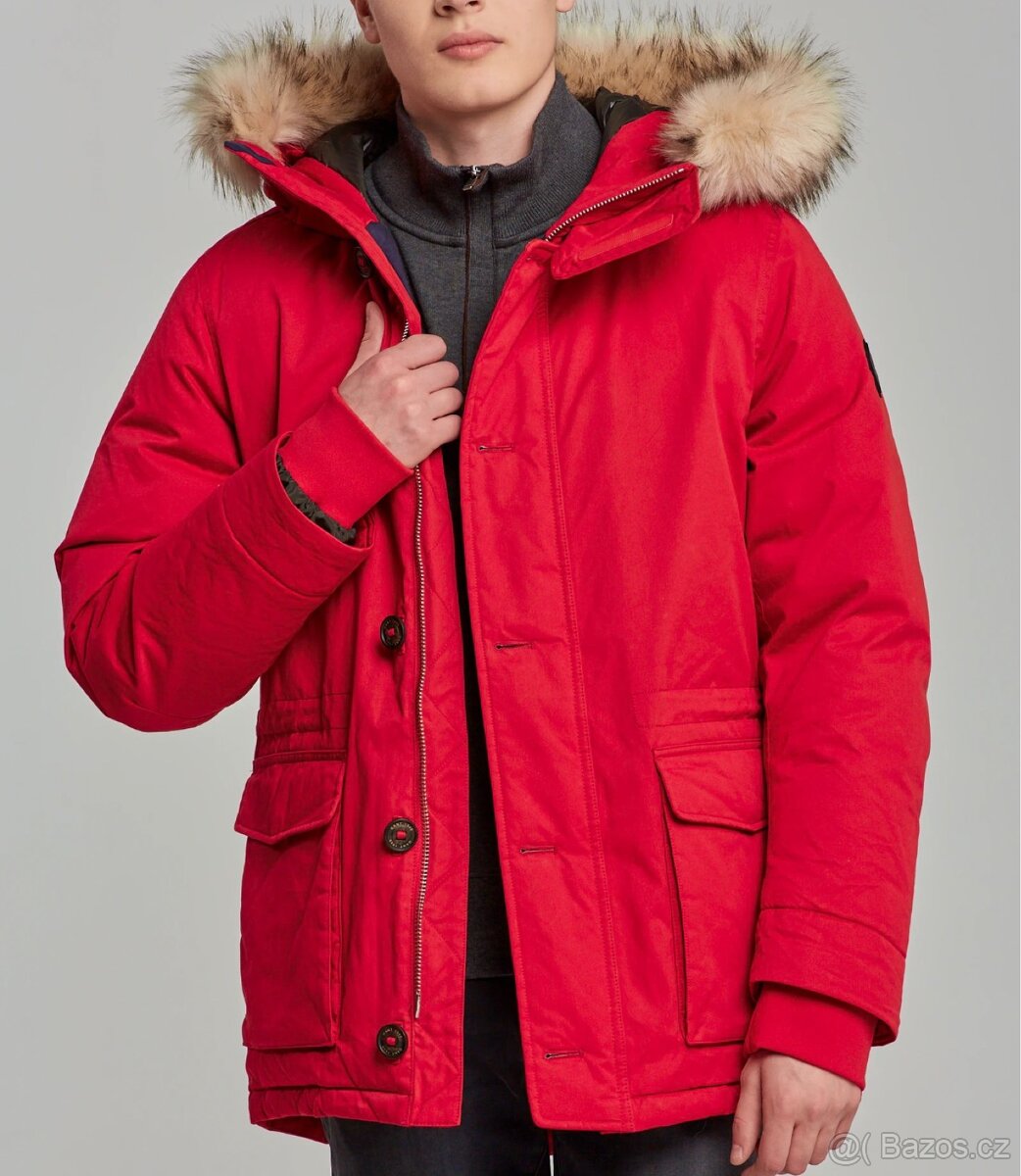 BUNDA GANT D2. WINTER PARKA EQUESTRIAN RED - 3