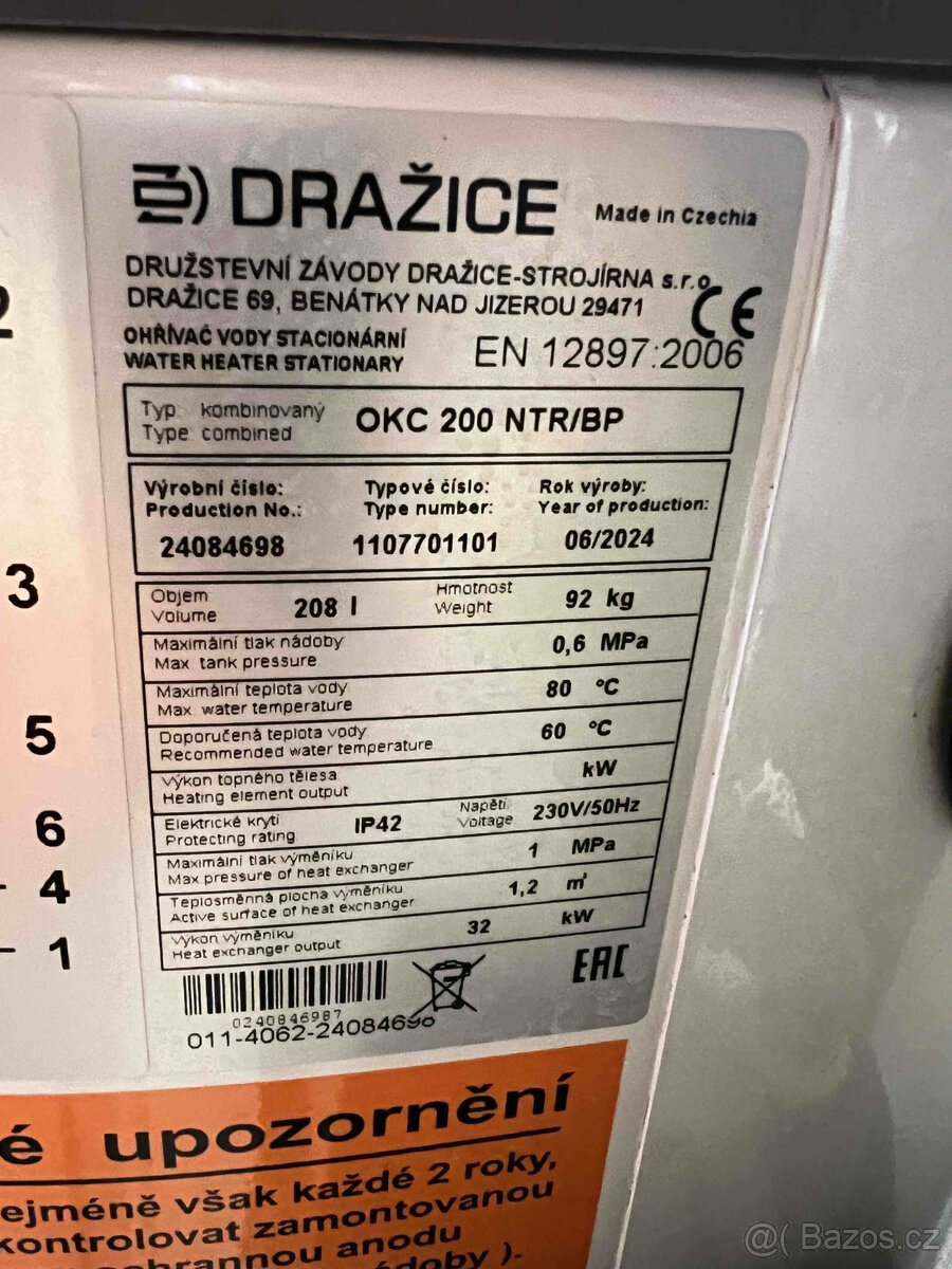 Dražice OKC 200 NTR/BP - 3