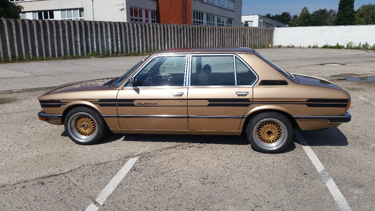 BMW 525, e12, r.v. 10/1980, zlatá, design ALPINA - 3