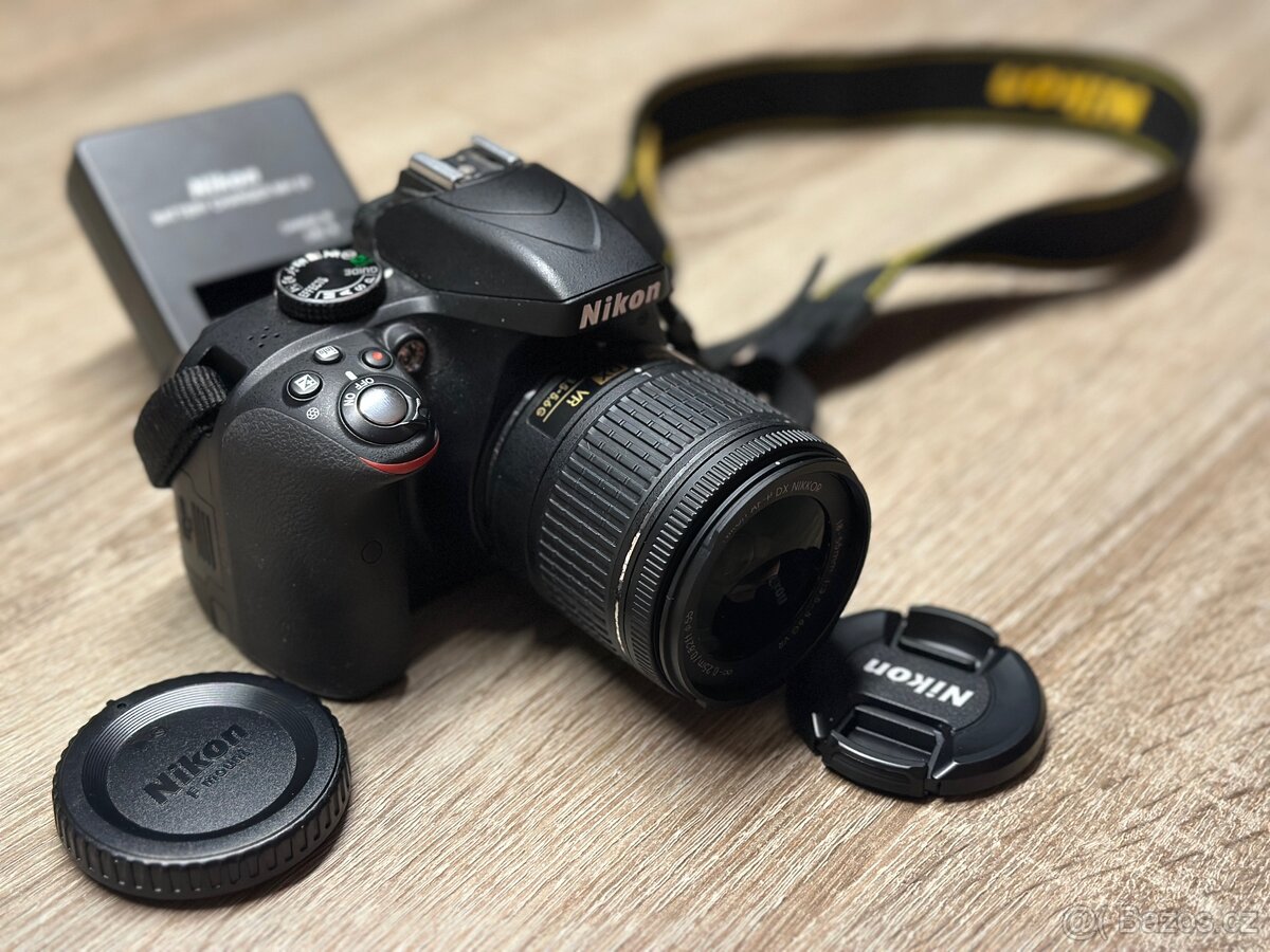 Digitální zrcadlovka Nikon D3300 + objektiv TOP STAV - 3
