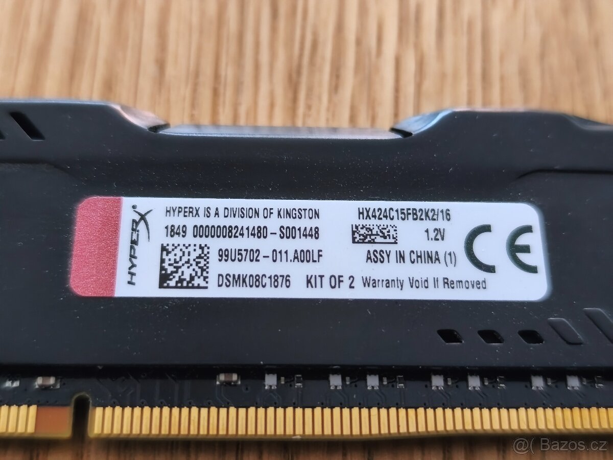 Kingston 2x8GB DDR4 2400MHz - 3
