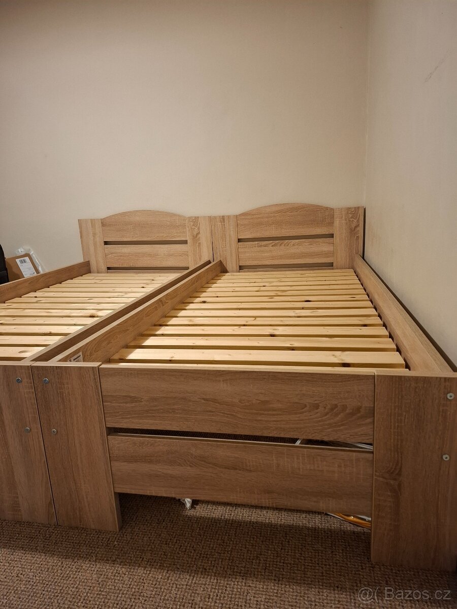 Postel 90x200 Dub sonoma - 3