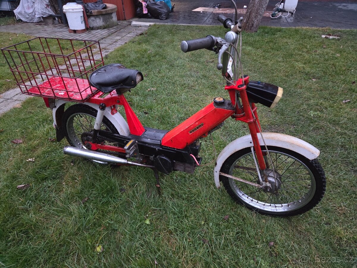 Babetta 207 s kartičkou, červená, původní, úzká řídítka 7. - 3