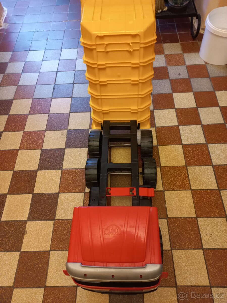 Dětské nákladní auto mercedes zánovní - 3