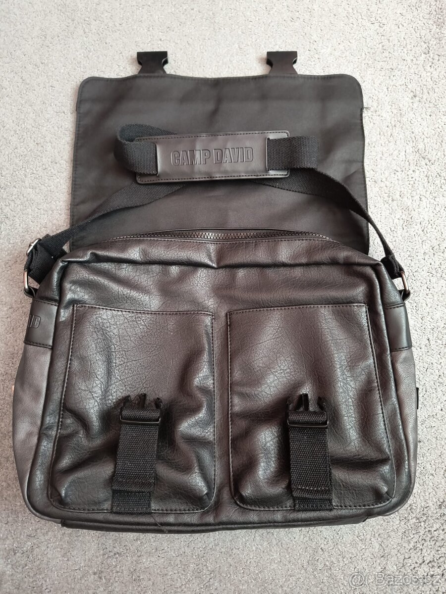 Pánská kožená taška přes rameno Camp David - 3