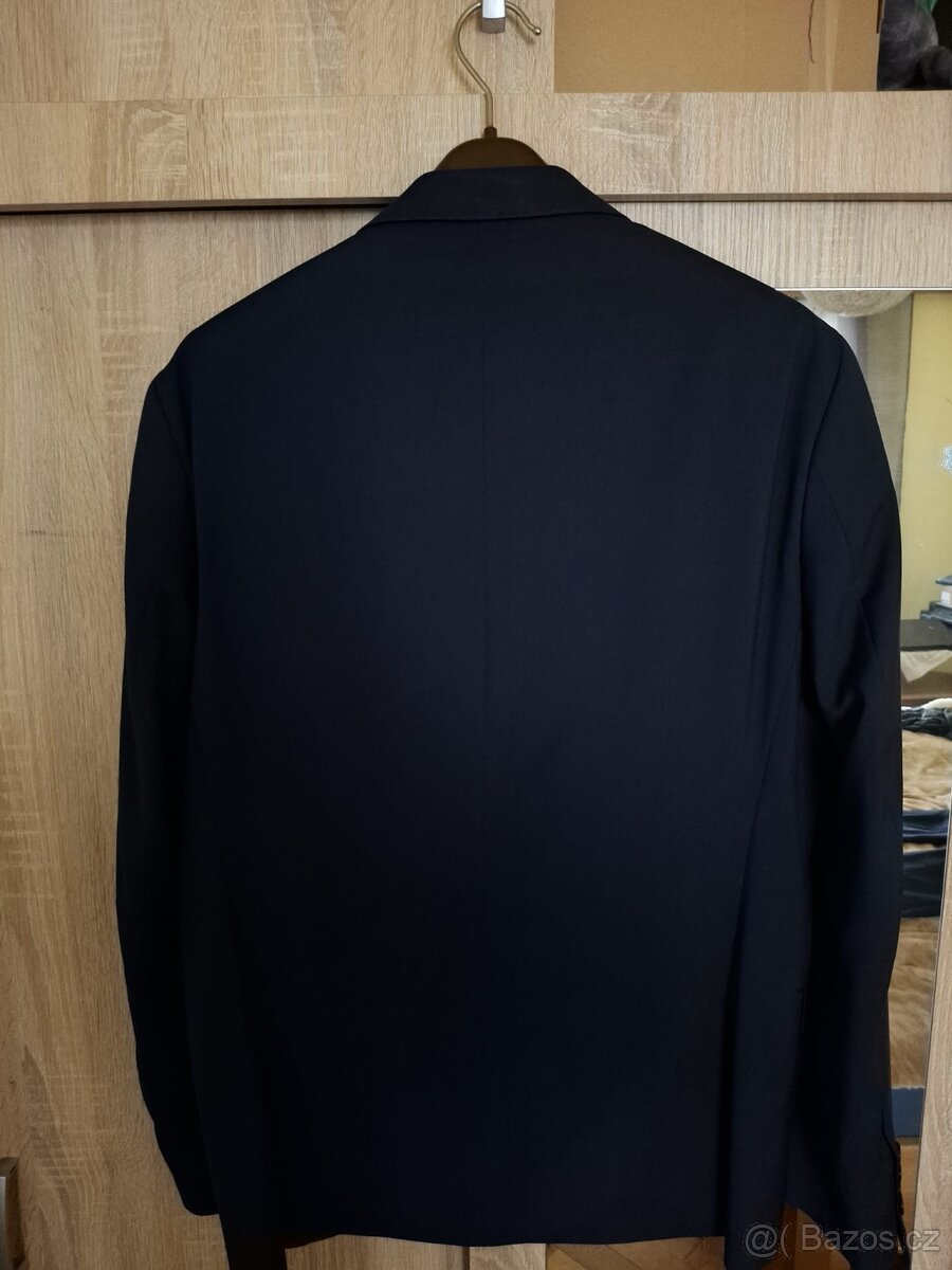 Oblek tmavě modrý - Sako 50 + kalhoty 46 - 3