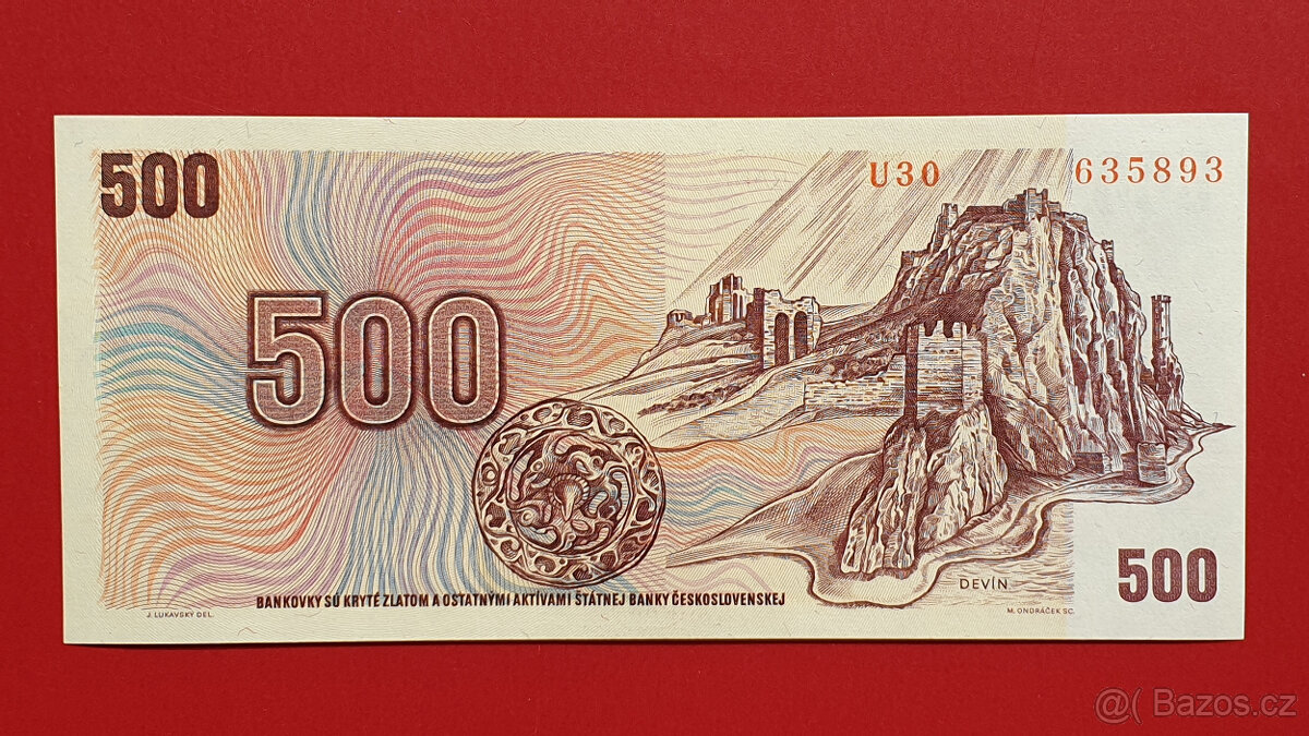 500 korun 1973 Československo UNC - 3