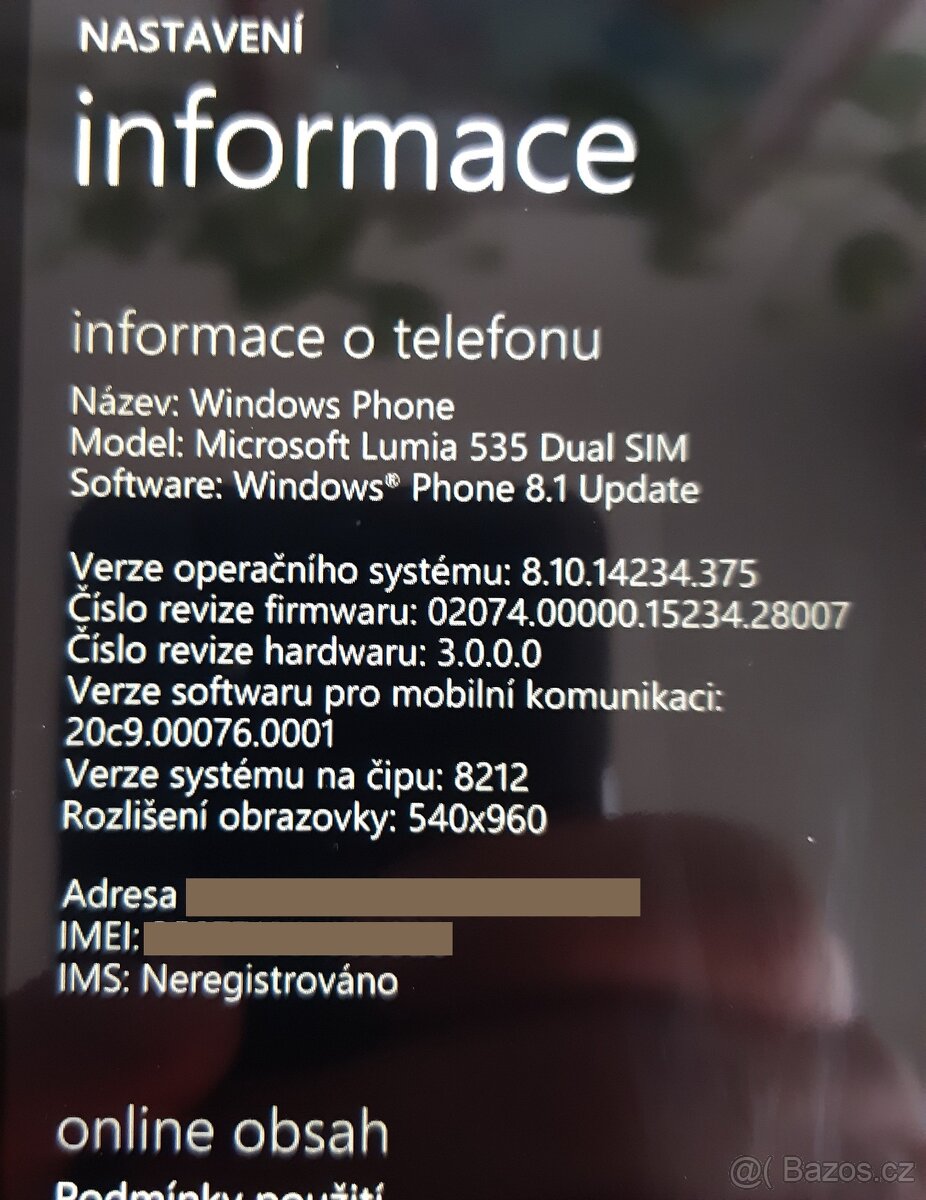 mobil Nokia Lumia 535, 1/8GB, Win 8.1 /TOP STAV/ - 3
