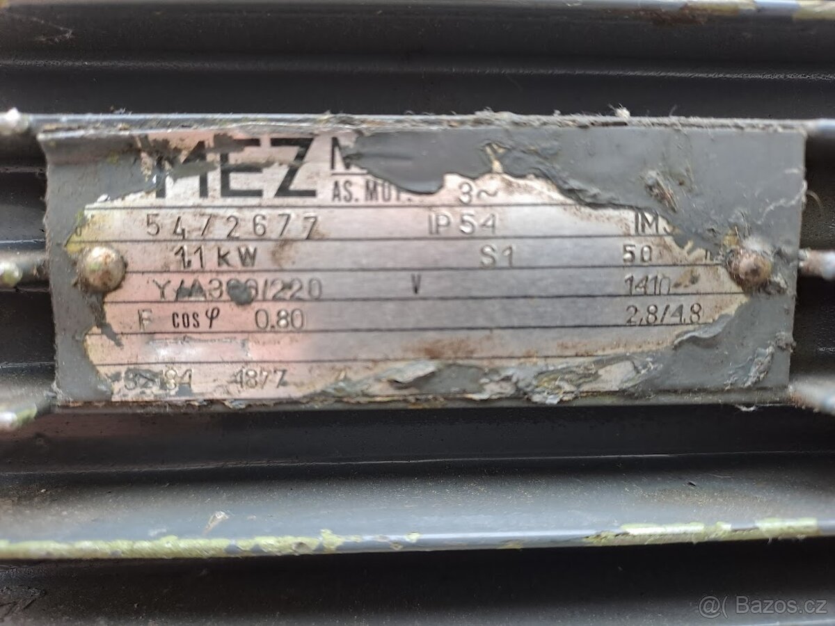 Elektromotor s převodovkou. - 3