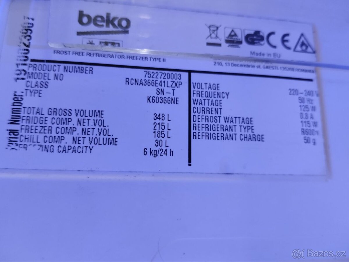 Lednice no_frost Beko, 186 cc - 3