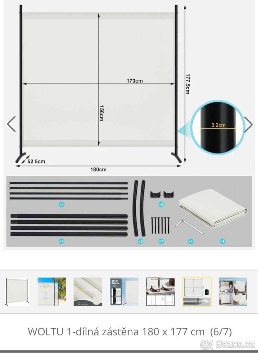 Paravan nebo zástěna na plot/balkon - 3